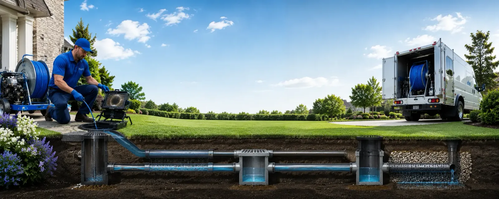 Outdoor drain cleaning information for Clutier, IA
